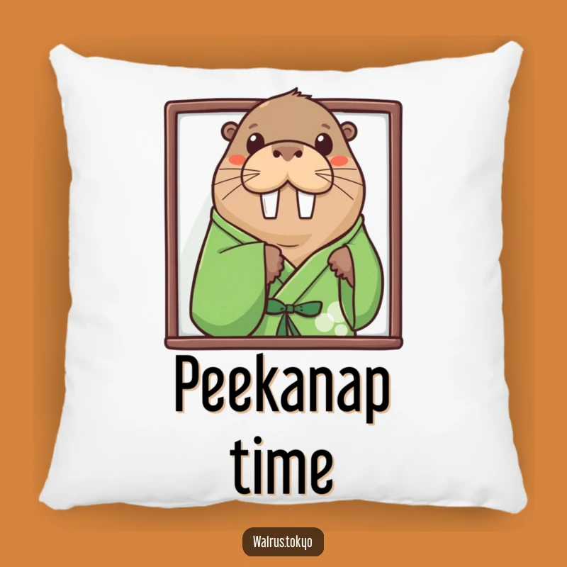 Cozy Funny Curious Walrus Pillow: Add Playful Humor and Comfort, Perfect Gift