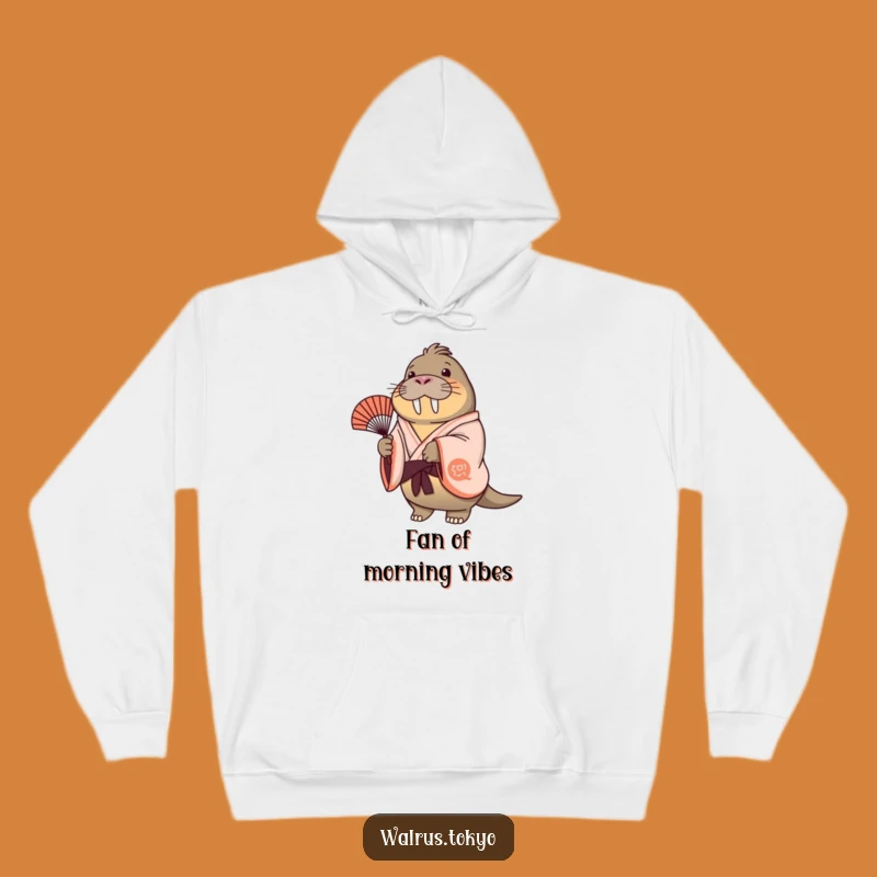 Funny Cheerful Walrus Kimono Hoodie - Cozy Joyful Fan Comfort