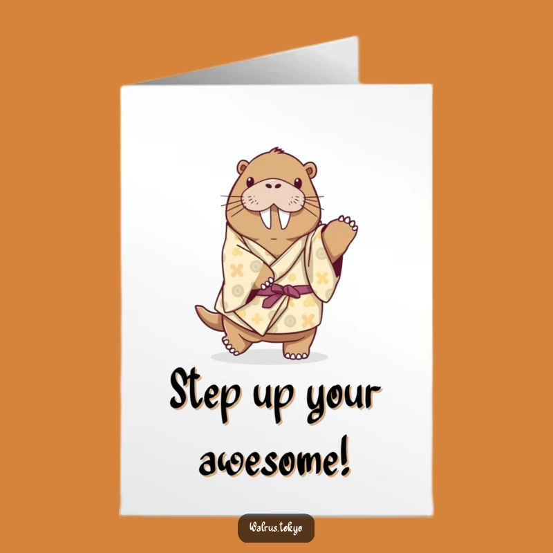 Free Printable Walrus Congrats Card: Dance to Your Success with this Funny Downloadable!