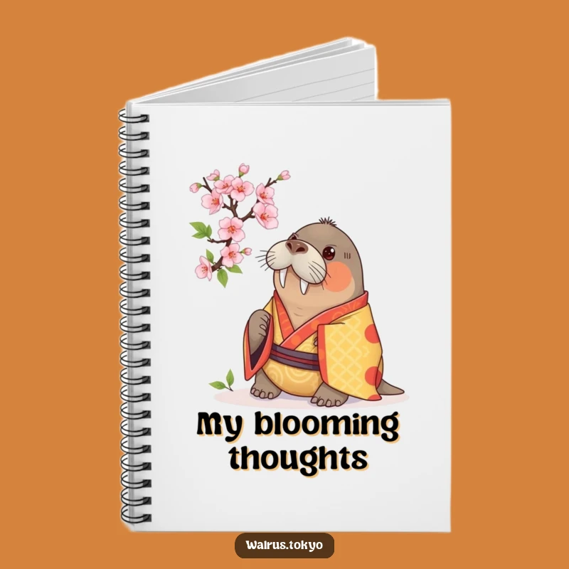 Funny Walrus Kimono Notebook: Jot Ideas with Curious, Vibrant Flair