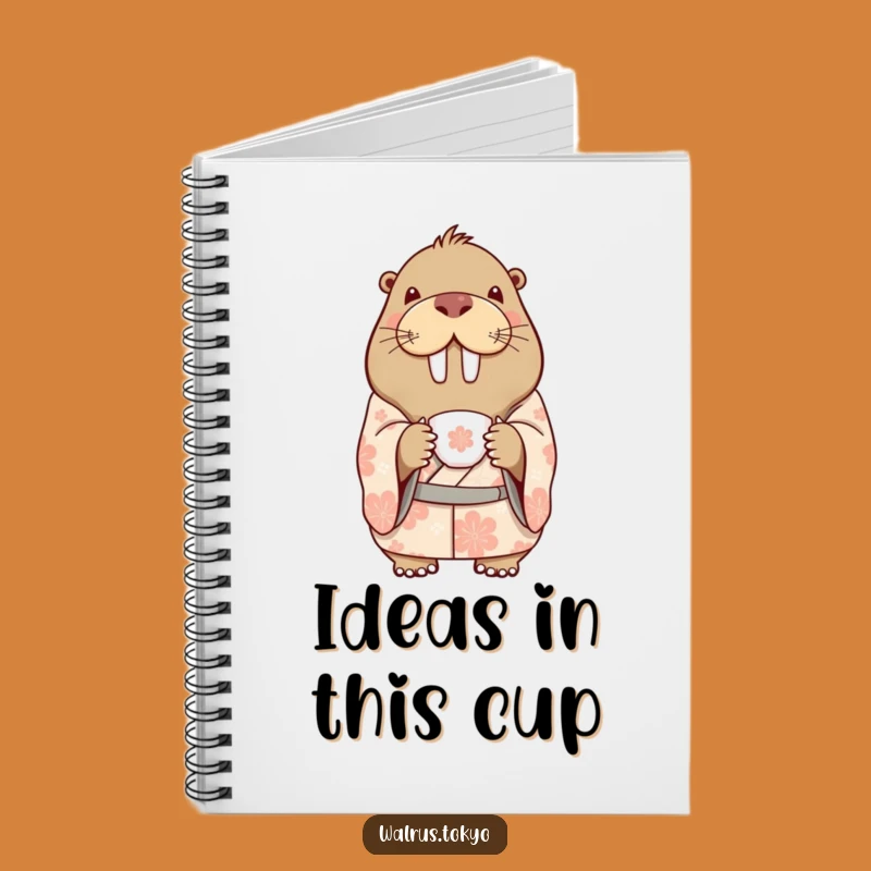 Funny Walrus Kimono Notebook: Jot Ideas with Delighted, Delicate Flair